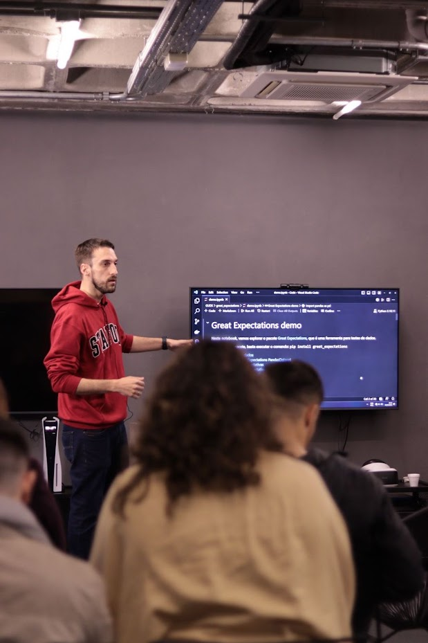 Discussão técnica em meetup
